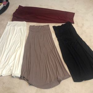 Lot of 4 Tobi maxi skirts.